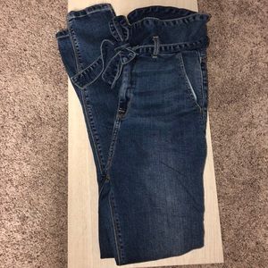 Belted Paperbag Jeans